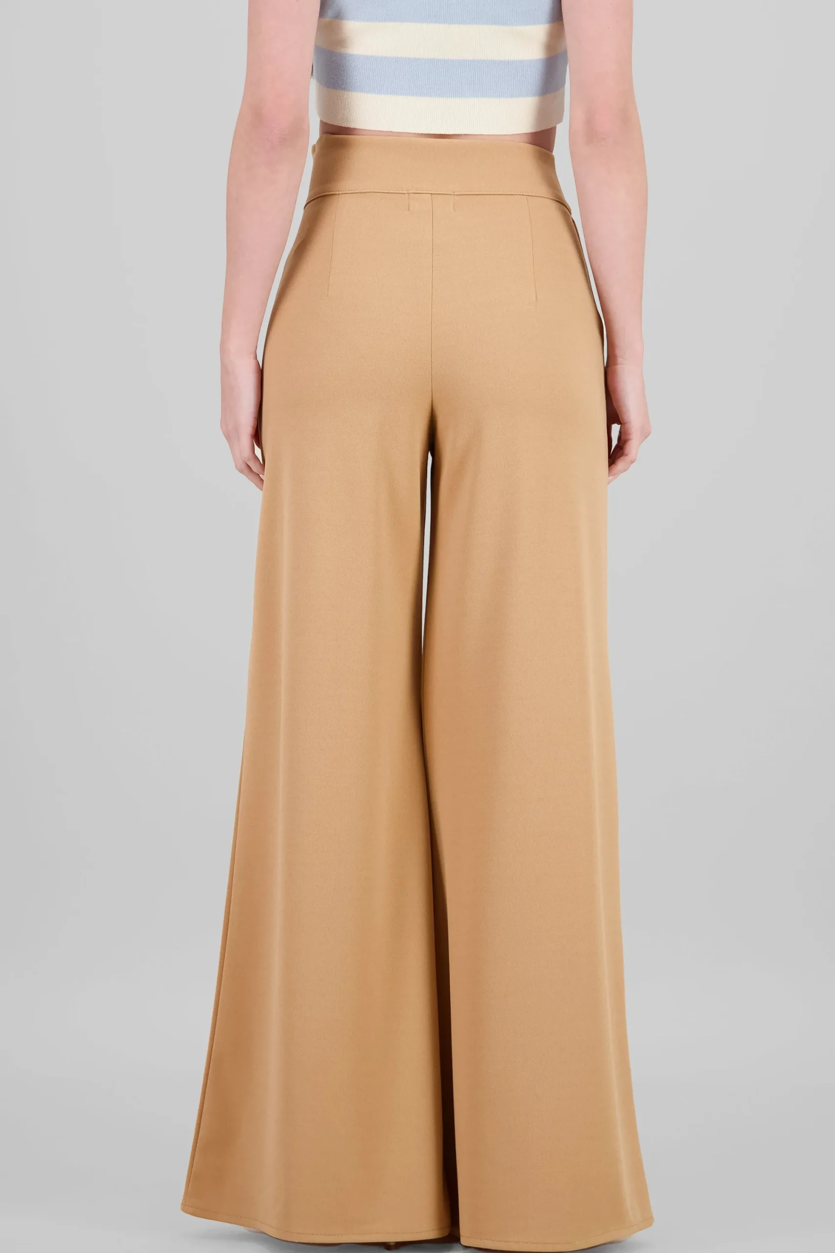 Shasa Solid Wide Leg Pants