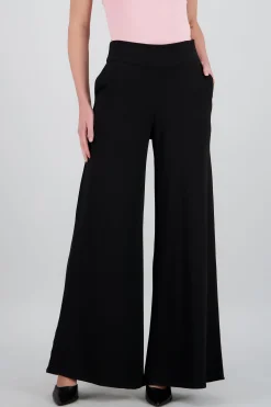Shasa Solid Wide Leg Pants