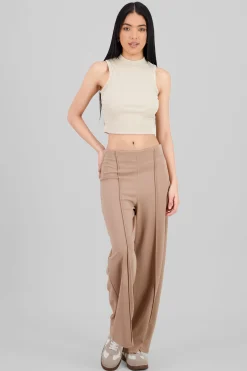 Shasa Solid Wide Leg Pants