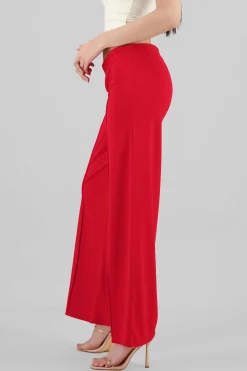 Shasa Solid Wide Leg Pants