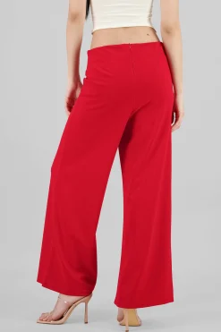 Shasa Solid Wide Leg Pants