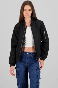 Shasa Solid Zip-Up Bomber