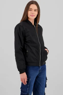 Shasa Solid Zip-Up Bomber