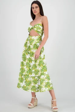 Shasa Spaghetti Strap Midi Dress