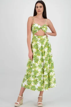 Shasa Spaghetti Strap Midi Dress