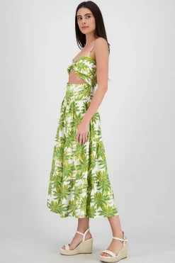 Shasa Spaghetti Strap Midi Dress