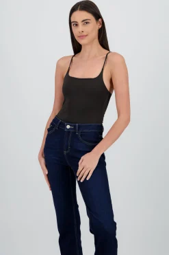 Shasa Spaghetti Straps Bodysuit