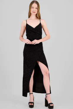 Shasa Sparkle Wrap Dress