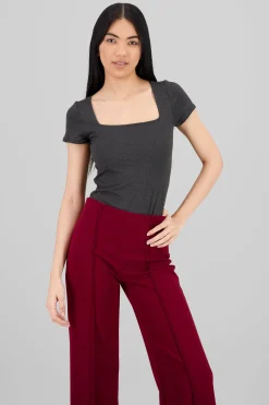 Shasa Speckled Short Sleeve Bodysuit