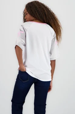 Shasa Sports T Shirt with Contrast Sleeves