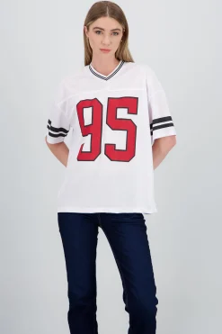 Shasa Sports T Shirt with Number Print