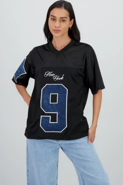 Shasa Sports T Shirt with Patch Detail