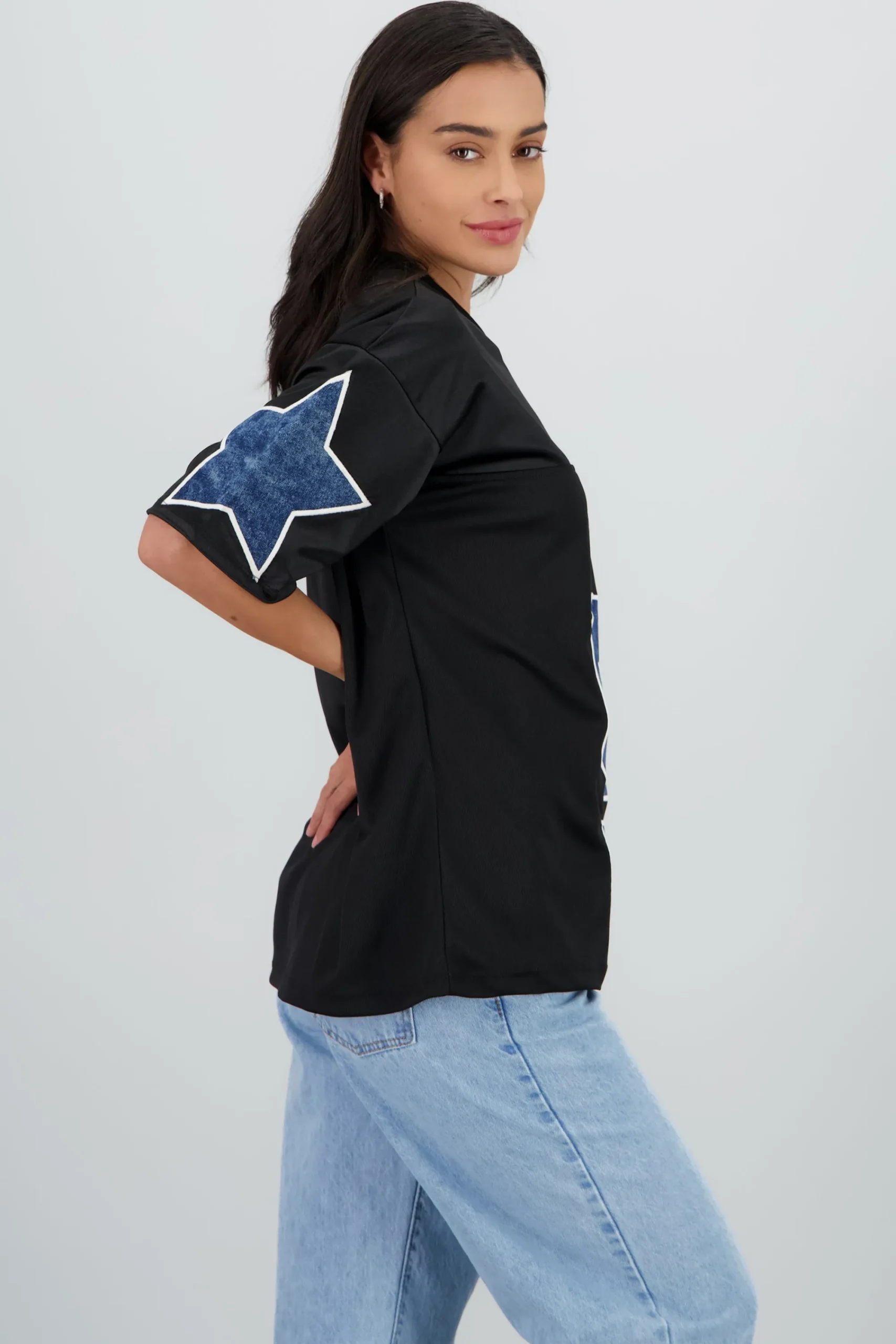 Shasa Sports T Shirt with Patch Detail