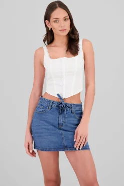 Shasa Square Neck Corset Top