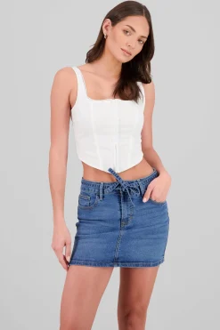 Shasa Square Neck Corset Top