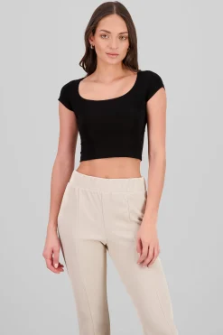 Shasa Square Neck Double-Layered Top