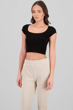 Shasa Square Neck Double-Layered Top