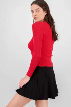 Shasa Square Neck Knit Sweater