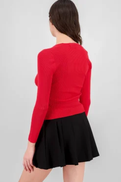 Shasa Square Neck Knit Sweater