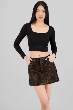 Shasa Square Neck Long Sleeve Top