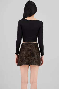 Shasa Square Neck Long Sleeve Top
