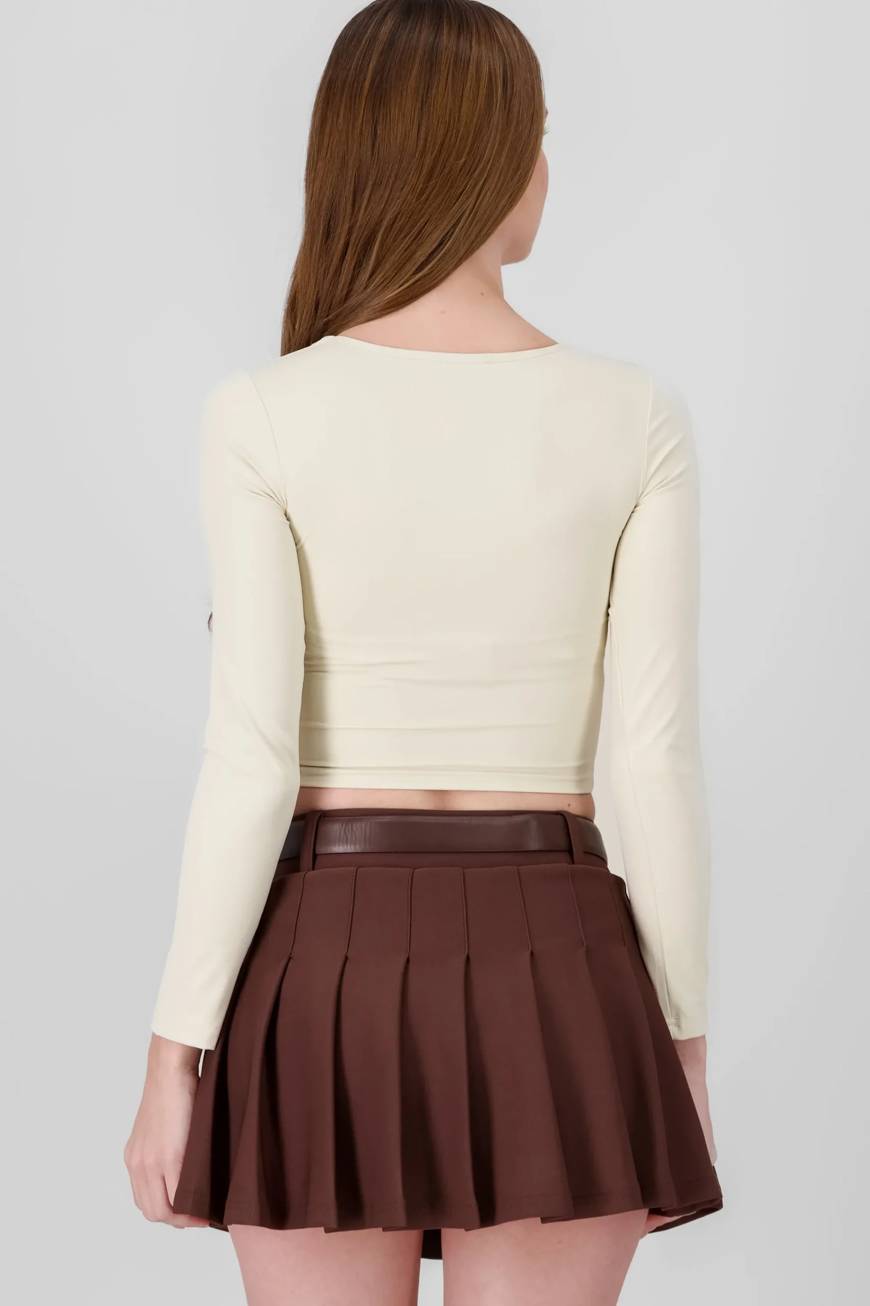 Shasa Square Neck Long Sleeve Top