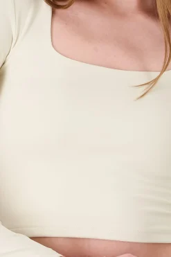 Shasa Square Neck Long Sleeve Top