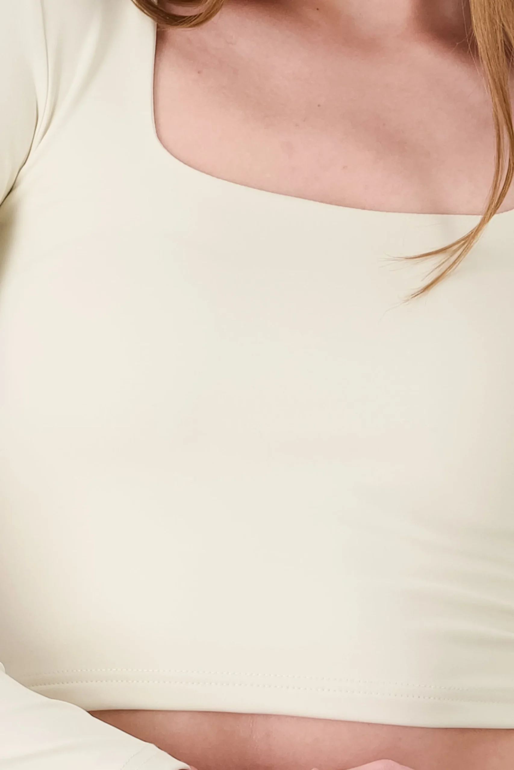 Shasa Square Neck Long Sleeve Top