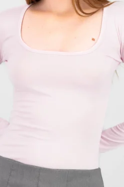 Shasa Square neck long sleeved bodysuit