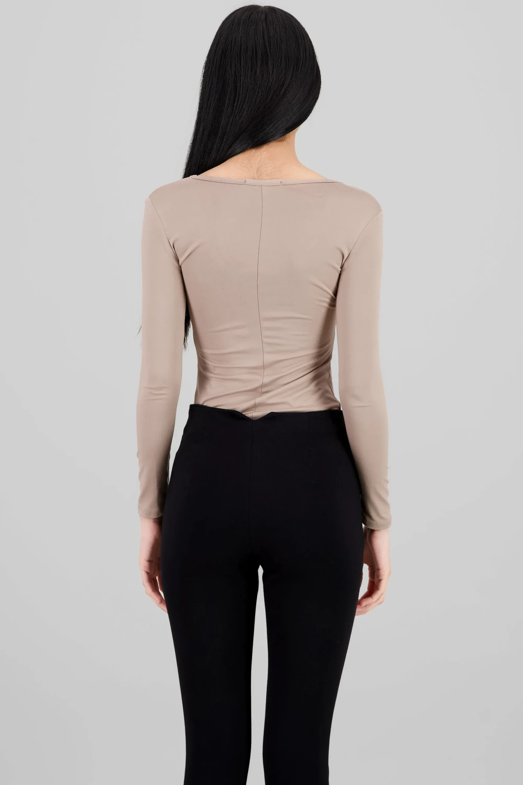 Shasa Square neck long sleeved bodysuit