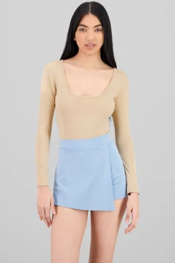 Shasa Square neck long sleeved bodysuit