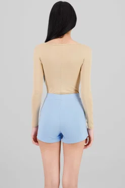 Shasa Square neck long sleeved bodysuit