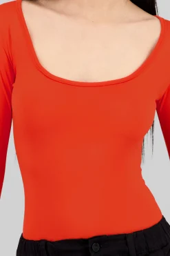 Shasa Square neck long sleeved bodysuit