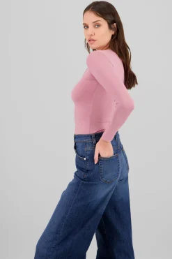 Shasa Square neck long sleeved bodysuit
