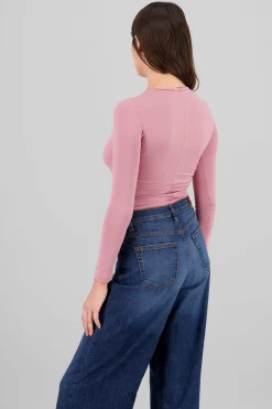 Shasa Square neck long sleeved bodysuit