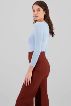 Shasa Square neck long sleeved bodysuit