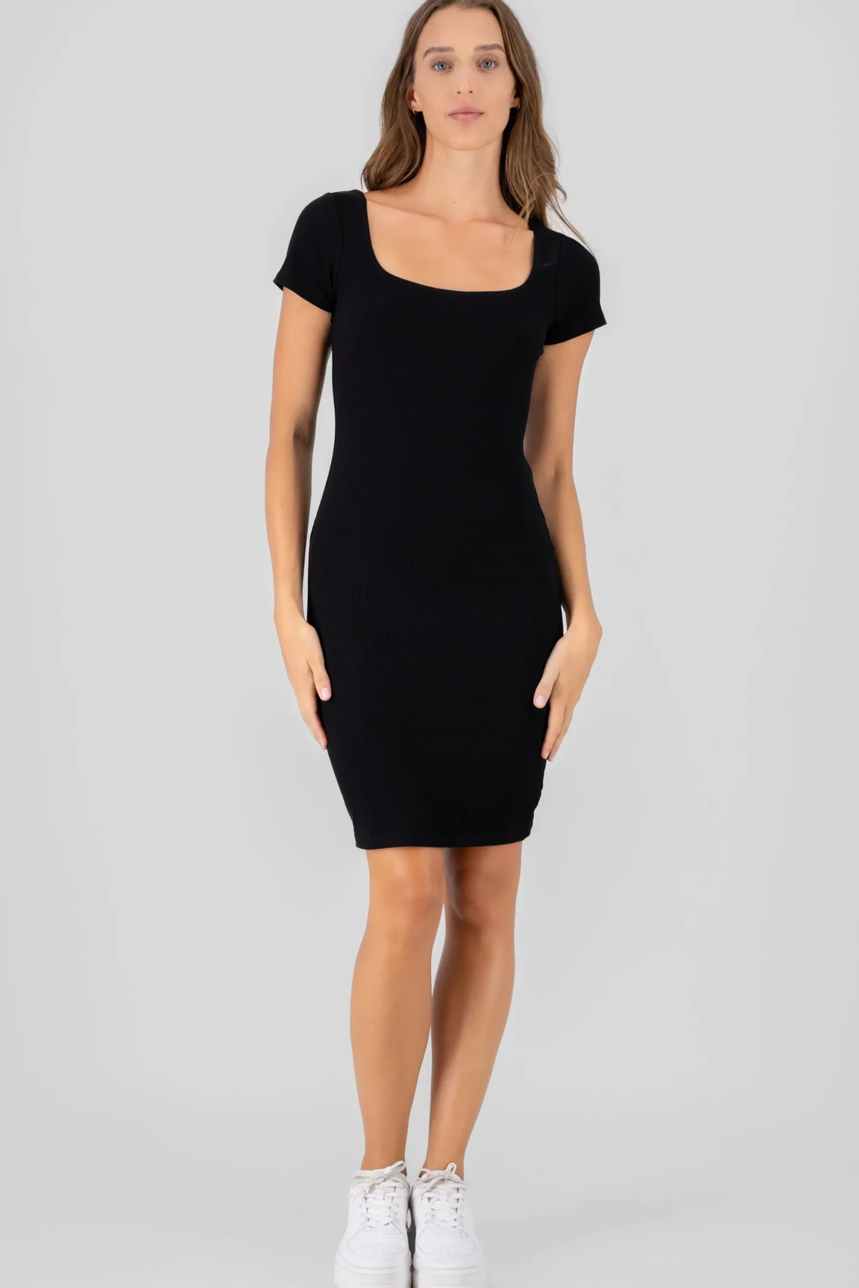 Shasa Square Neck Midi Dress