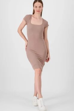 Shasa Square Neck Midi Dress