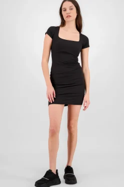 Shasa Square Neck Midi Dress