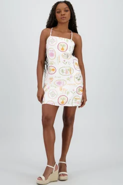 Shasa Square Neck Open Back Dress