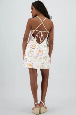 Shasa Square Neck Open Back Dress