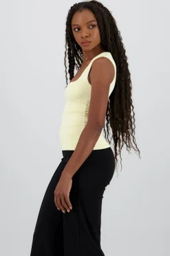 Shasa Square Neck Sleeveless Top