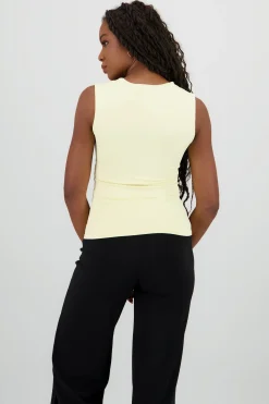 Shasa Square Neck Sleeveless Top
