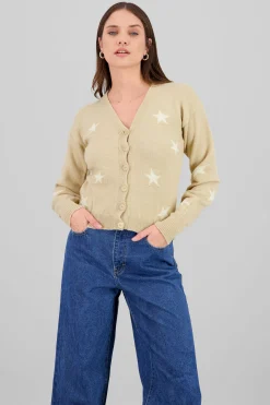 Shasa Star Button Cardigan