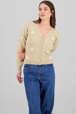 Shasa Star Button Cardigan