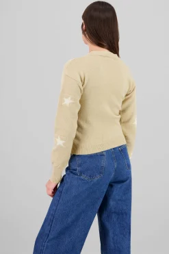 Shasa Star Button Cardigan