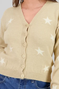 Shasa Star Button Cardigan