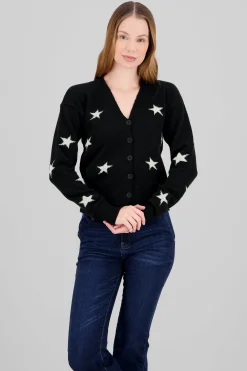 Shasa Star Button Cardigan