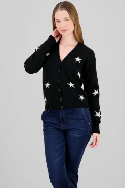 Shasa Star Button Cardigan