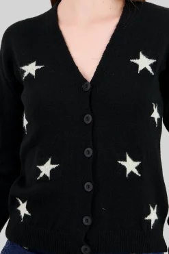 Shasa Star Button Cardigan